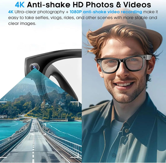 2026 Smart Glasses HD Photo Video OpenAI Record Translation Touch Photochromic Lenses Bluetooth Call Music Multifunction Glasses