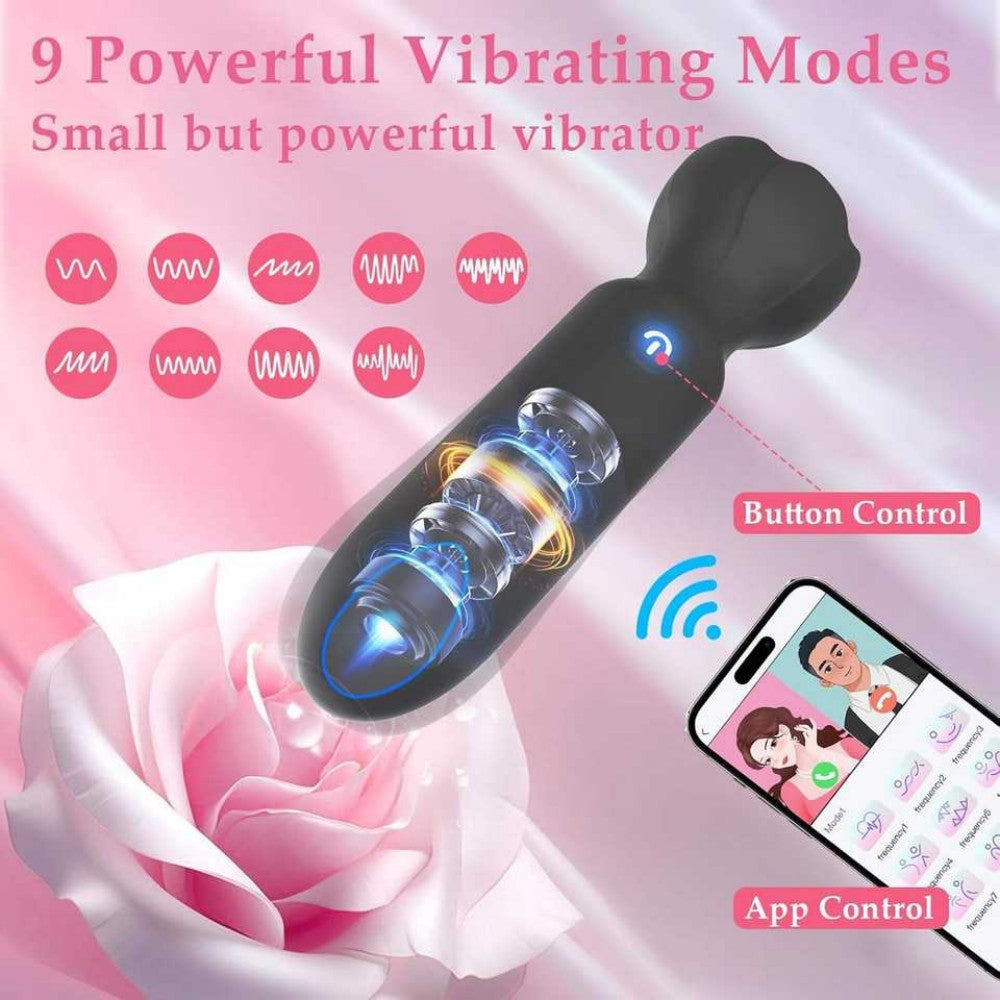 SAOKAY Mini Bullet Vibrator – App Controlled Rechargeable Massager