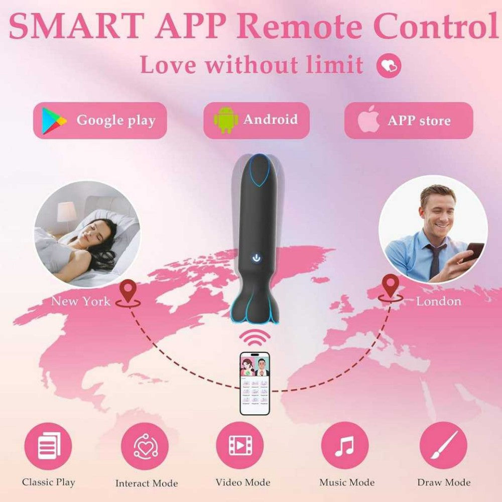 SAOKAY Mini Bullet Vibrator – App Controlled Rechargeable Massager