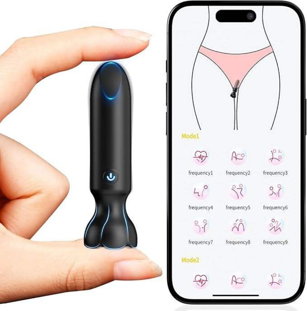 SAOKAY Mini Bullet Vibrator – App Controlled Rechargeable Massager