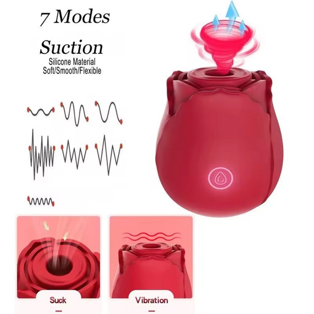 SAOKAY Rose Air Pulse Massager – Rechargeable & Waterproof
