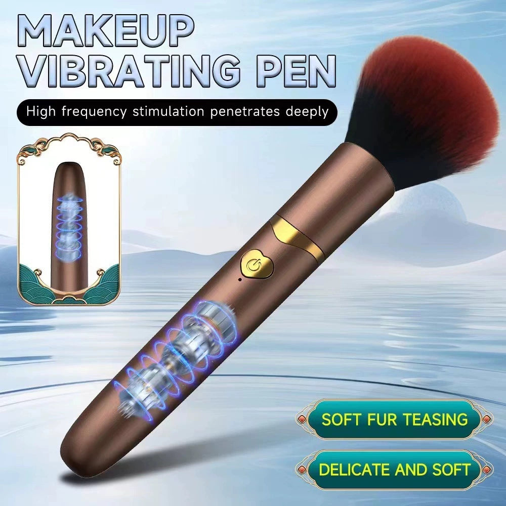 SAOKAY Vibrating Tickle Massager – Soft Brush Sensory Stimulator