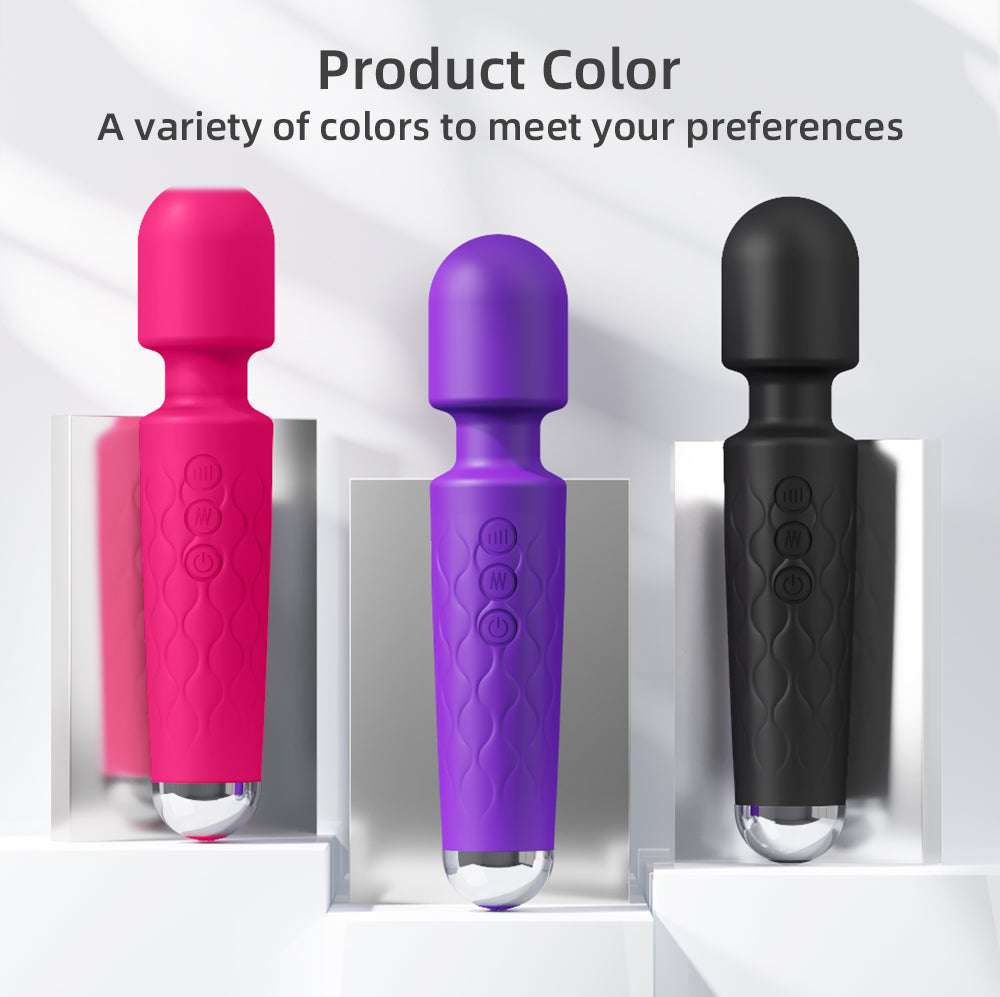 Powerful Wand Massager – 8 Speeds & 20 Vibration Patterns