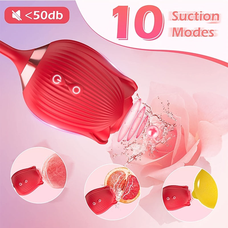SAOKAY Bloom Dual Stimulator – Rechargeable Suction & Vibrating Massager
