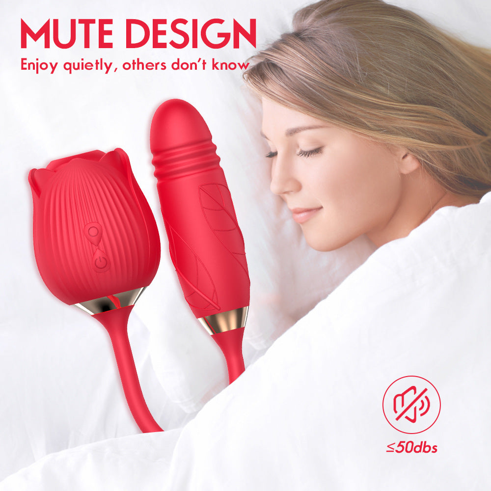 SAOKAY Bloom Dual Stimulator – Rechargeable Suction & Vibrating Massager