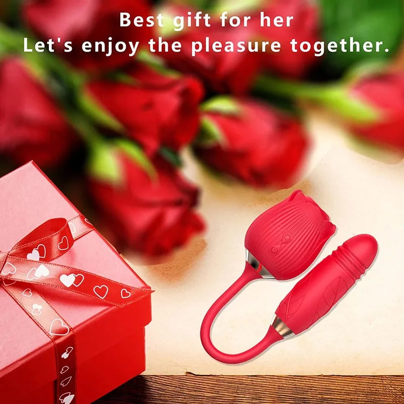 SAOKAY Bloom Dual Stimulator – Rechargeable Suction & Vibrating Massager