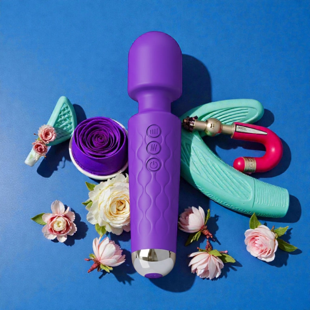 Powerful Wand Massager – 8 Speeds & 20 Vibration Patterns