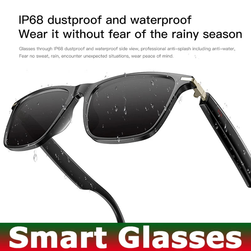 2025 New Smart Glasses M01 Bluetooth Sunglasses Black Technology Blue Light Filtering Polarized Lenses Life Waterproof For Men