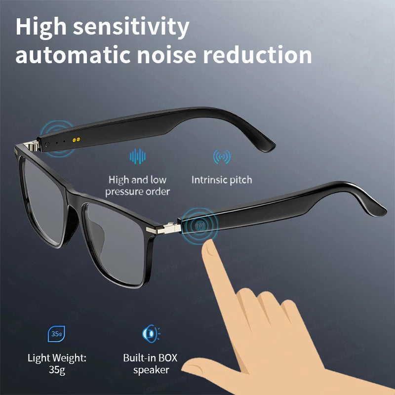 2025 New Smart Glasses M01 Bluetooth Sunglasses Black Technology Blue Light Filtering Polarized Lenses Life Waterproof For Men