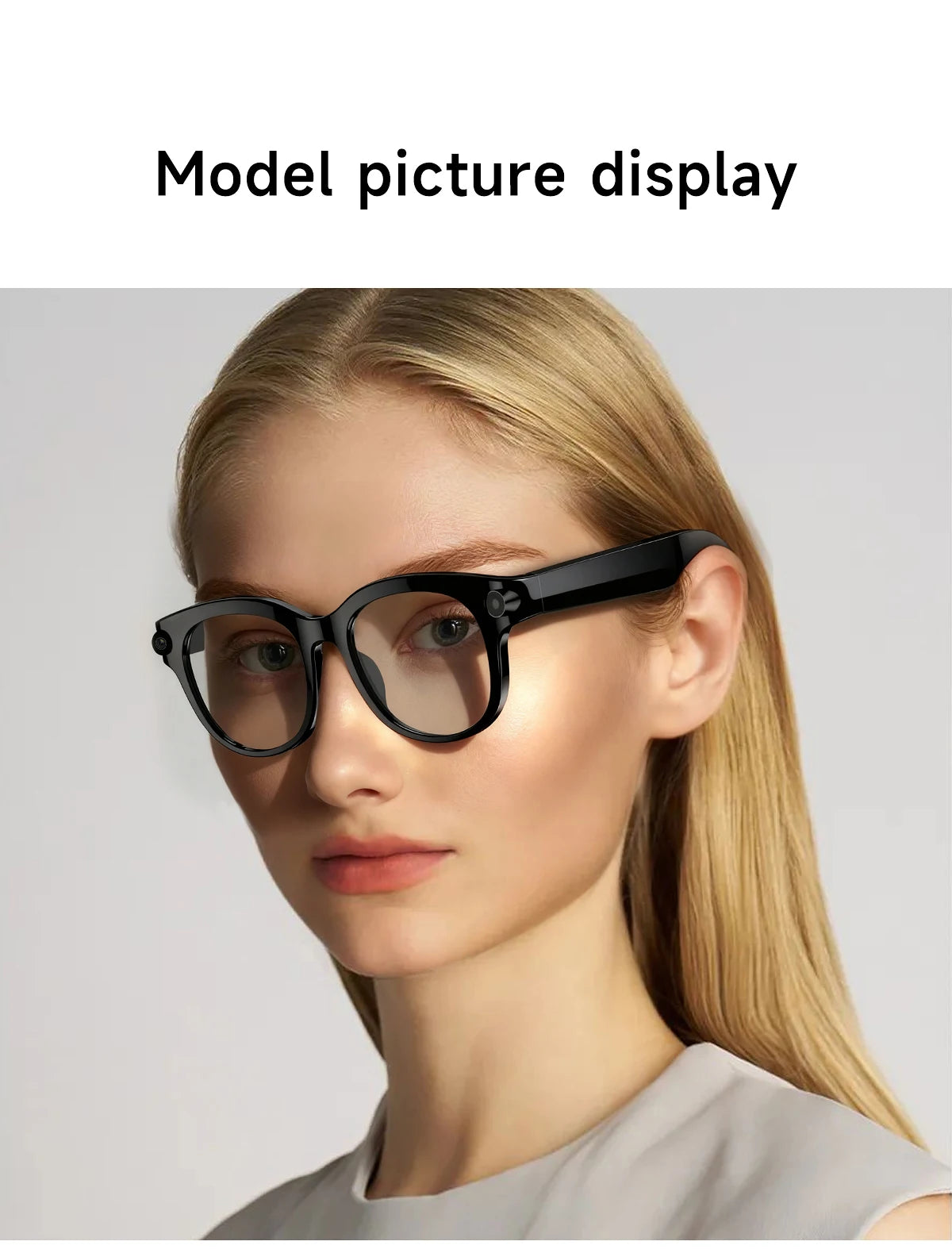 Smart Sunglasses for Men And Women with 200W HD Camera AI Photo Recognition Video Recording 290mAh Battery 512M Storage