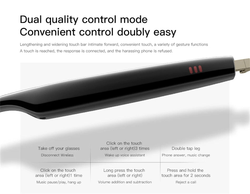 2025 New Smart Glasses M01 Bluetooth Sunglasses Black Technology Blue Light Filtering Polarized Lenses Life Waterproof For Men