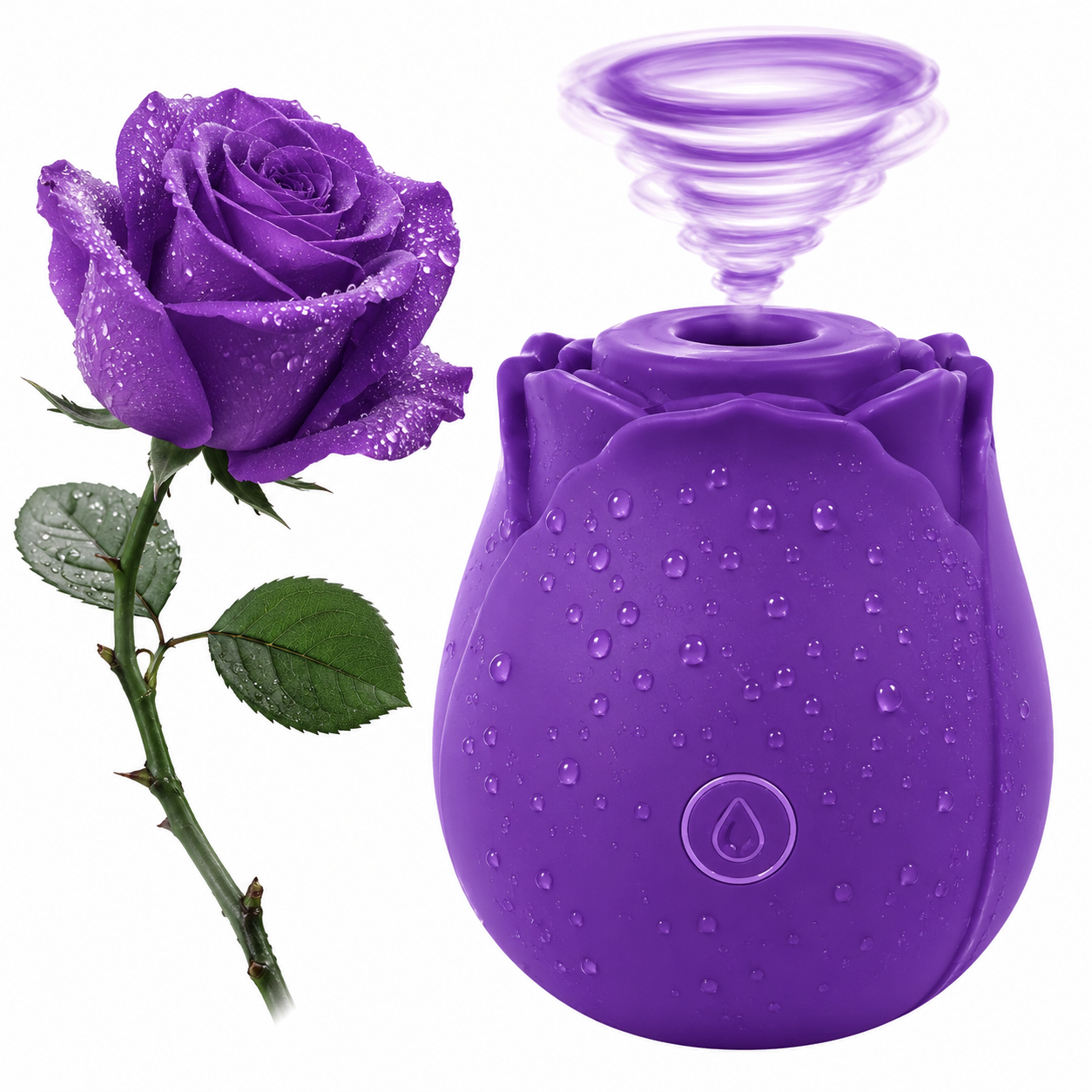 SAOKAY Rose Air Pulse Massager – Rechargeable & Waterproof